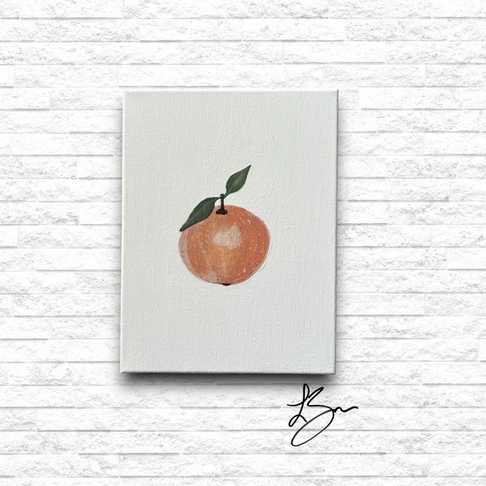 Original “Clementine” Acrylic Painting on Canvas - Picture 1 of 3